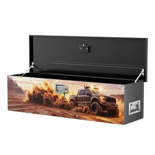 Truck Bed Tool Box For F150 Alloy Steel Lockable Weathertight Rust Resistant
