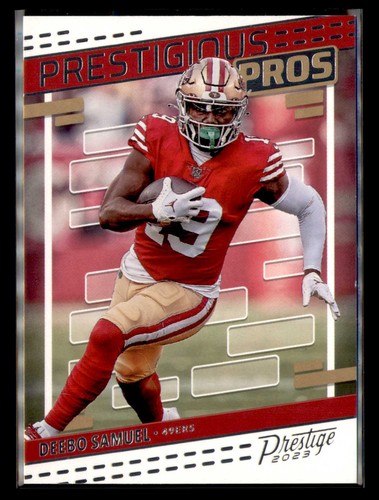 Deebo Samuel #PP-11 2023 Panini Prestige Prestigious Pros card