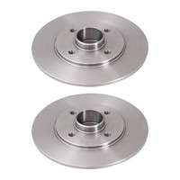 2 Bremsscheiben Voll Ø 238 Mm 8 Mm A.B.S. FüR U.A. Renault Megane