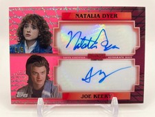 2025 Topps Stranger Things High-Tek Dual Auto Natalia Dyer Joe Keery Red 5/5