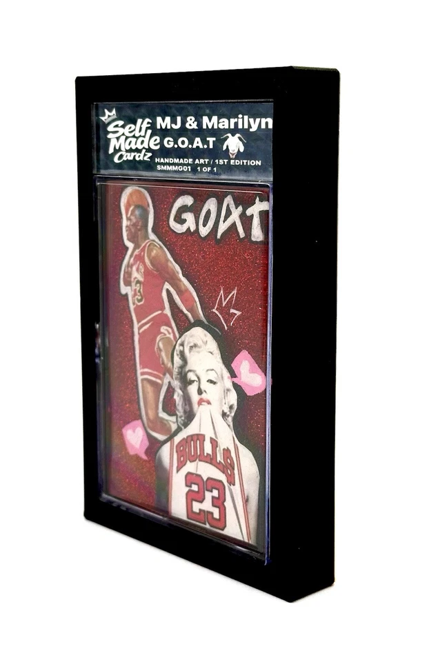 The G.O.A.T Michael Jordan / Marylin Monroe Encased 3 Dimensional Foto 2 de 4