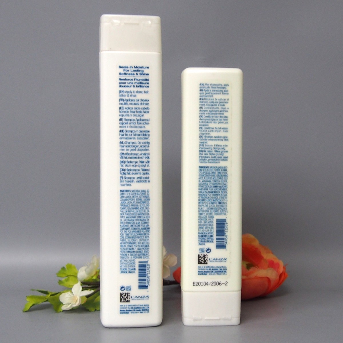 DUO Lanza MOISTURE Tamanu Cream Shampoo 10.1oz and Kukui Nut