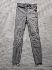 Spanx Leggings Womens Small Gray Jean-ish Ankle Pull On Skinny Raw Hem 20213R