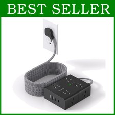 On/Off Switch Surge Protector Power Strip, 15 Ft Cord