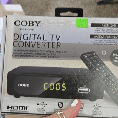 Coby Digital TV Converter Box HDMI USB 1080P Record Live TV Multimedia Player