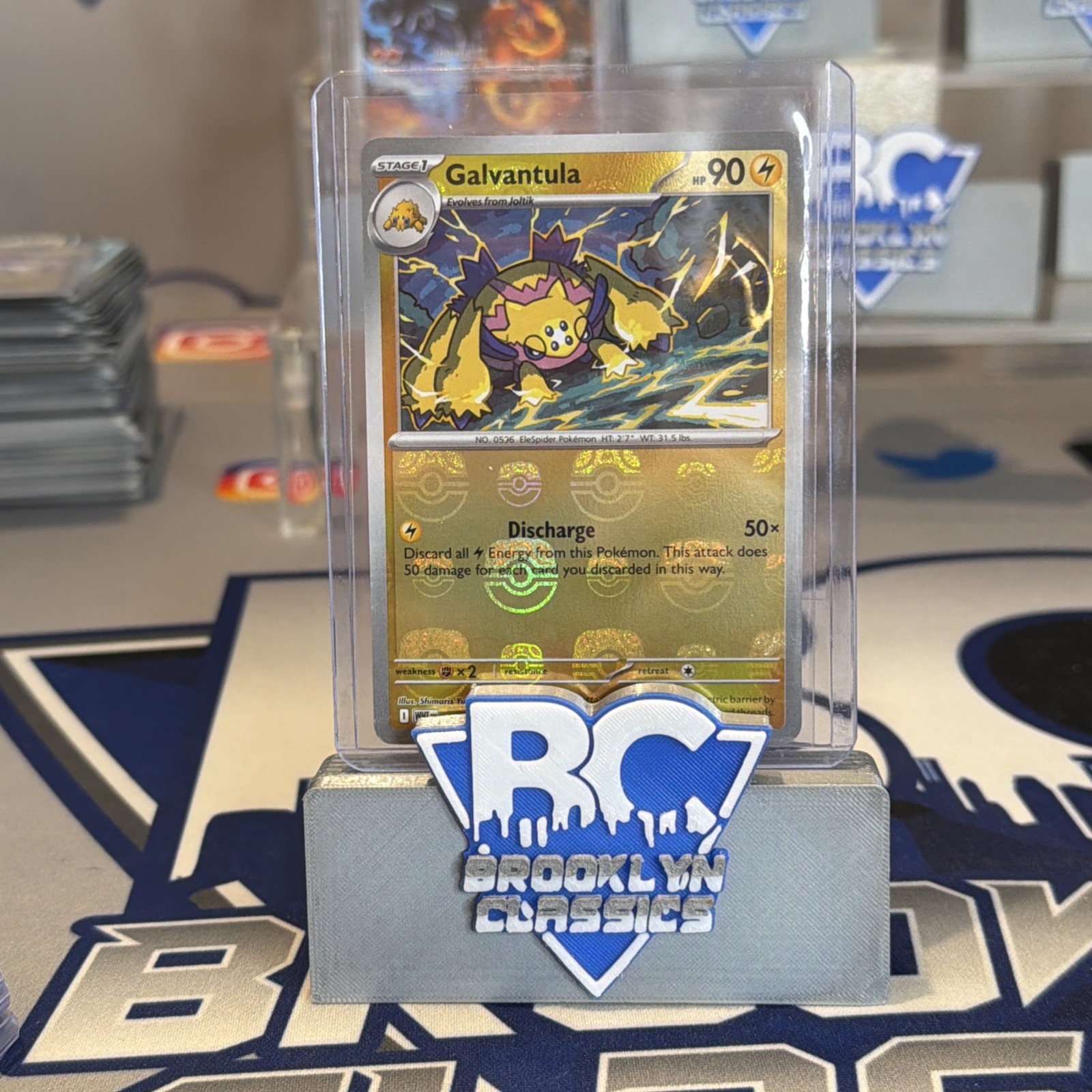 Galvantula 034/086 (Master Ball Pattern) Pokemon TCG Sv: White Flare Holo (NM)