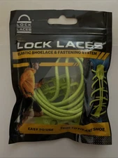 LOCK  LACES  • Elastic Shoelace & Fastening System • Trim To Fit Any Shoe • NEW