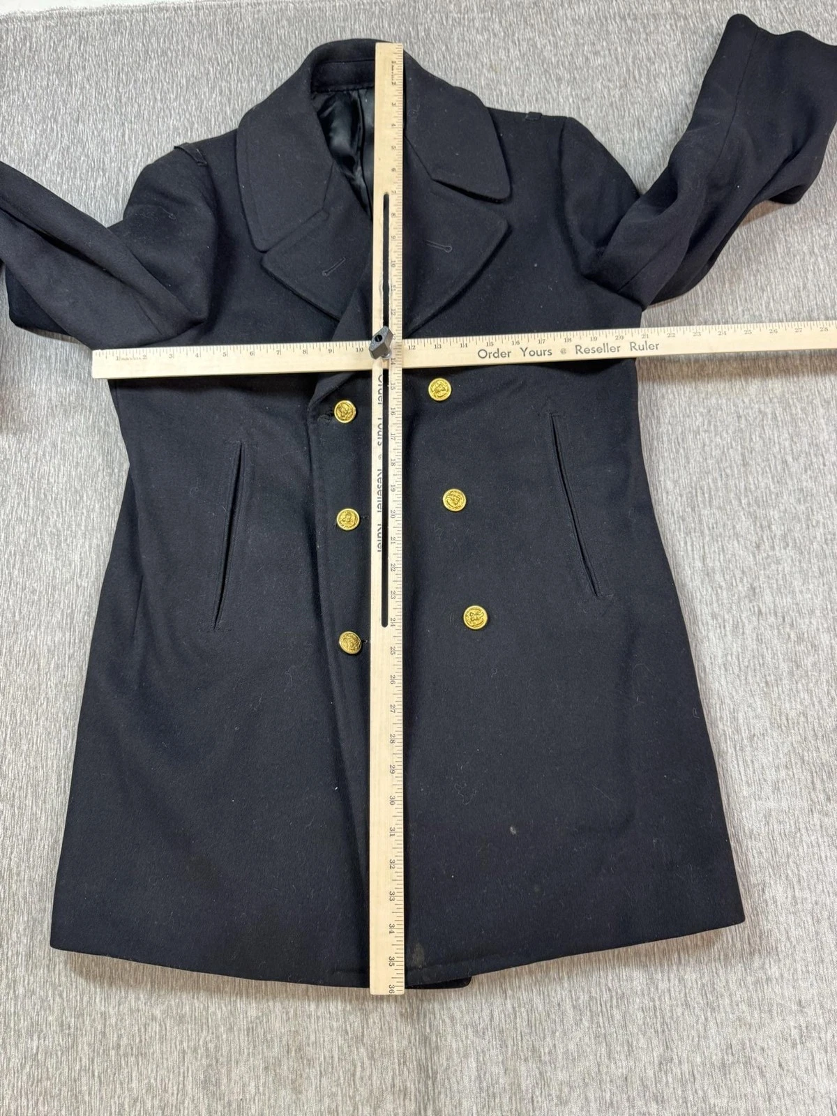 Vintage Jacob Reeds Sons United States Coast Guard Academy Pea Coat Uniform - product detail image 6