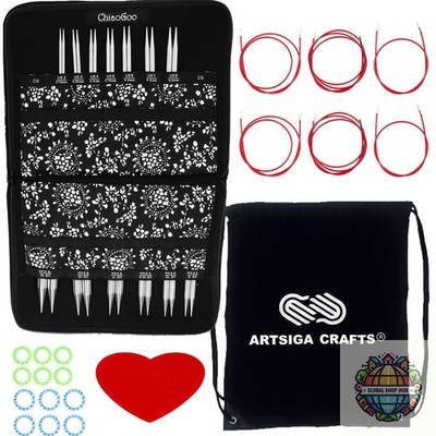 ChiaoGoo Twist Red Lace 4inch Complete 7400C Interchangeable Set