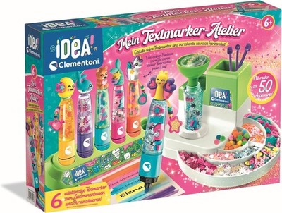 Clementoni Labor Textmarker Atelier Bastel Experimentierkasten Stifte 59428 Neu