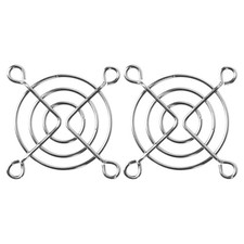 2 Pcs Cooling Fan Grill Protective Fan Finger Guard Metal Wire for PC CPU