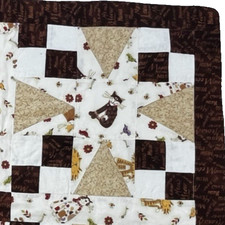 Handmade Cat Quilt 27"x27" Patchwork Cat Bed Mat Blanket Wall Hanging Folk Art