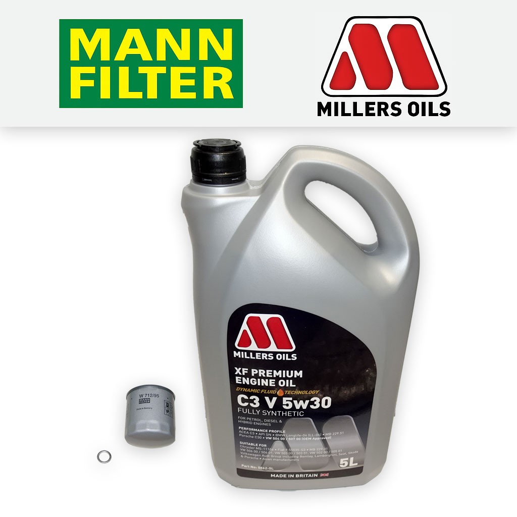 SERVICE KIT for SKODA CITIGO 1.0 OIL FILTER +5w30 APPROVED OIL (2011-2019)
