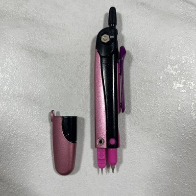 Compass pink black mechanical pencil type stylish easy to write with