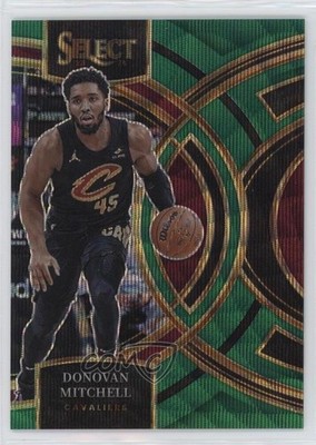 2023 Panini Select Premier Level Green Wave Prizm 8/50 Donovan Mitchell #163 ne1