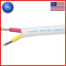 Ancor 126510 Safety Duplex Cable 14/2 AWG Round 100ft Red/Yellow