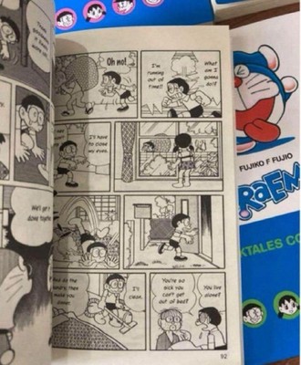 Doraemon Set of 8 Books Collection English Version Manga Comic