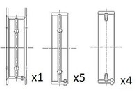Kurbelwellenlagerschale FÜR Fiat Panda (312 , 319 ) - FAI AutoParts BM1021-STD