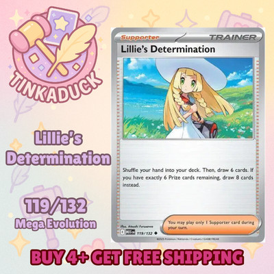 Lillie's Determination 119/132 Pokemon Mega Evolution Near Mint English