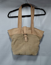 Vintage L.L. Borsa a tracolla Bean in tela e pelle con fibbia barca cachi unisex