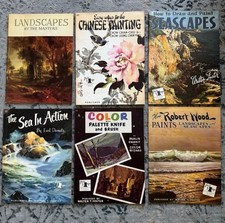 LOT OF 6 Vintage Walter T. Foster Art Instruction Books Painting Guides How To