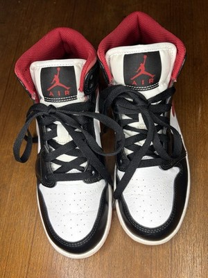 Nike Air Jordan 1 Mid GS Gym Red Black White DJ4695-122 4.5Y Authentic Retro