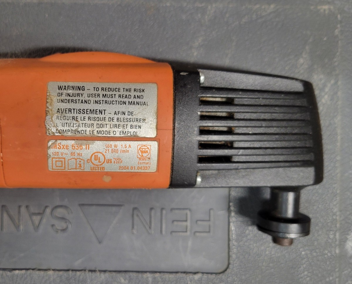 mmmm ページ Fein MSXE 636 II MultiMaster Oscillating Multi-Tool with Case