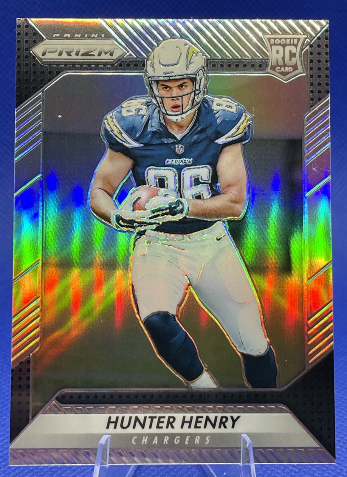 2016 Panini Prizm Silver Prizm HUNTER HENRY Rookie RC #262 New England Patriots