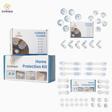 LuNiko 48-Piece Total Home  Corner Protection Baby Safety Kit CPC Certified New