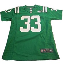 NY JETS #33 ADAMS NFL Women/Youth Size M Onfield Nike GREEN Retro
