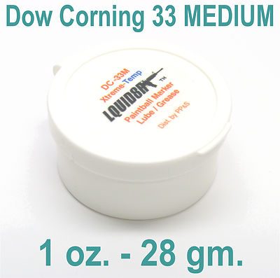 100% DOW CORNING 33 MEDIUM Grease Paintball Marker Lubricant Sleek Smart Parts
