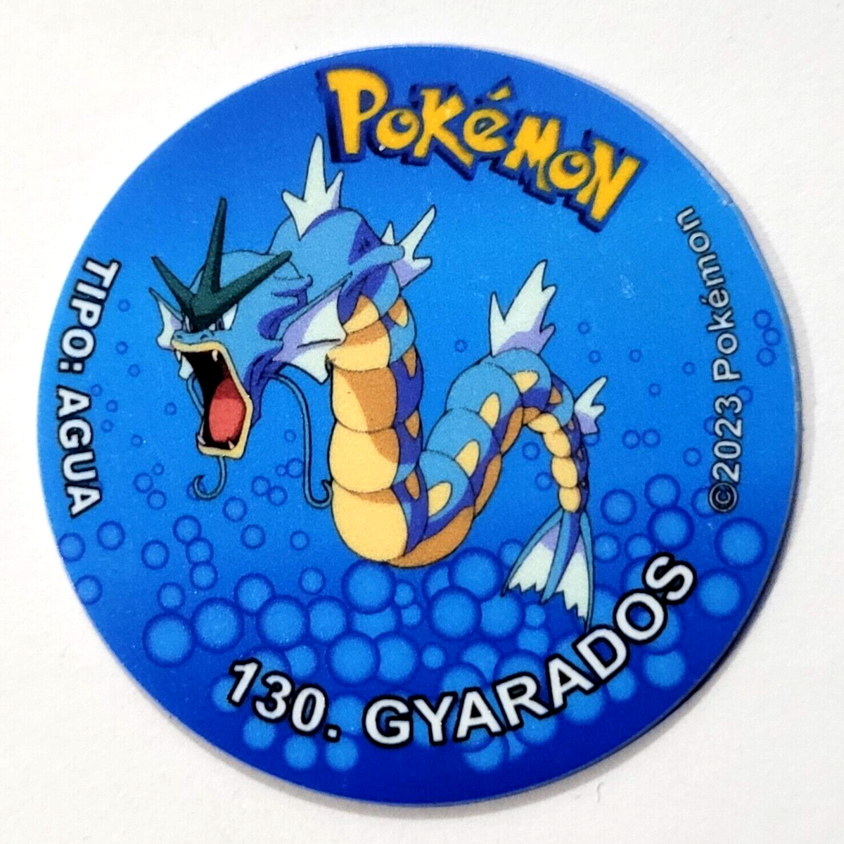 TAZO POKEMON EC1 #130 GYARADOS 2023 Kanto PERU South America Pogs