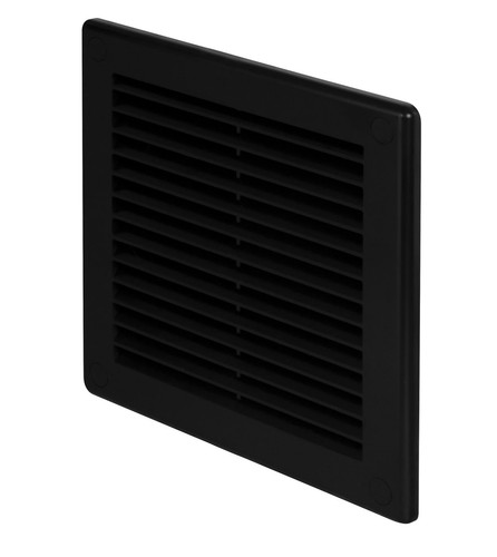 Air Vent Grille Wall Ducting Ventilation Cover Grid ABS plastic 300X300 Black - 第 2/3 張圖片