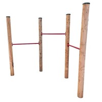 Reckstange Ø 12 Cm Rot Reck Massiv Turnstange Turnreck LäRche Holz Gym Iii