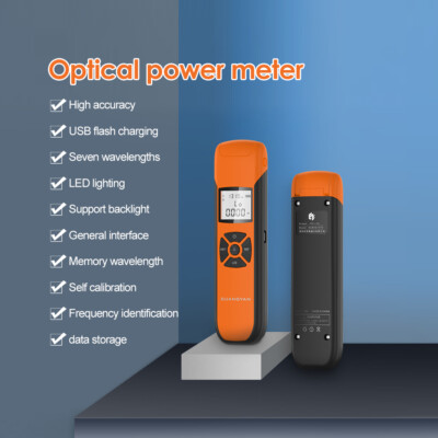 Optical Fiber Optic Power Meter LCD Handheld Rechargeable Battery SC/FC/ST G10