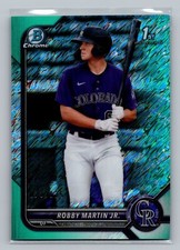 2022 Bowman #BCP-43 Robby Martin Jr. Chrome Prospects Aqua Shimmer #/125