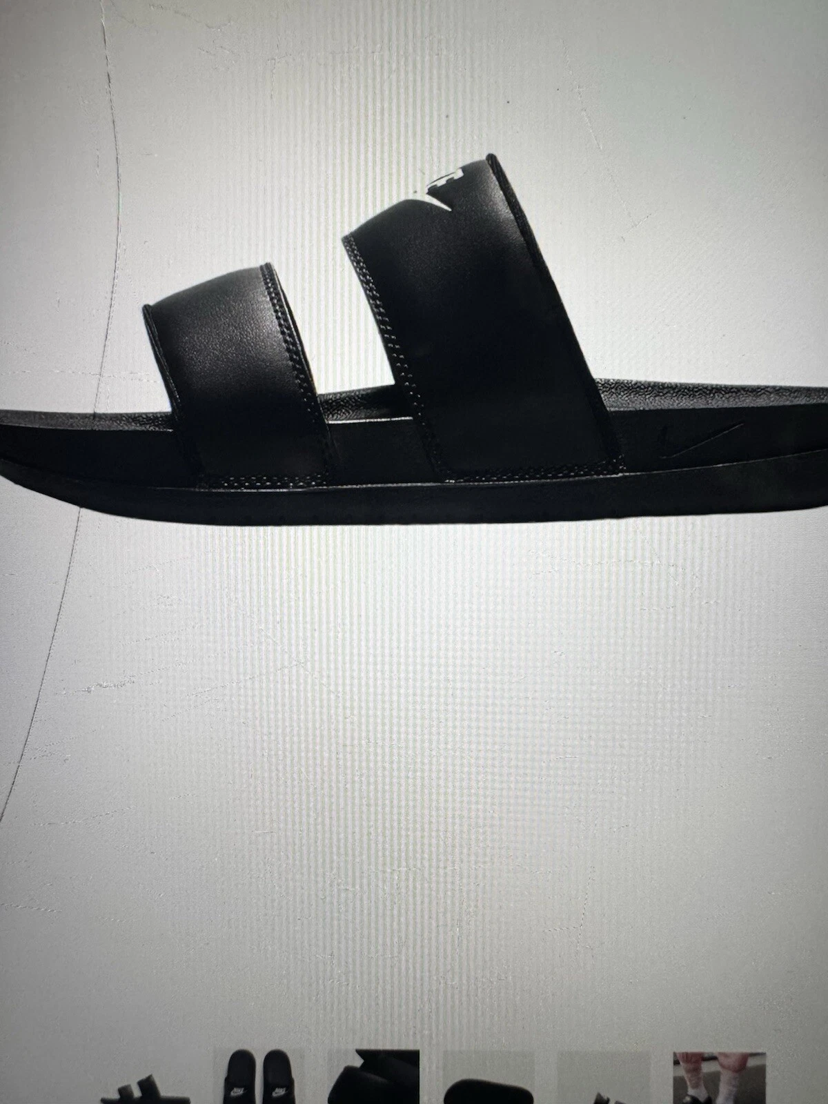 Nike Offcourt Duo Sandalo Slides Donna Nuovo con etichette Nero Bianco 9