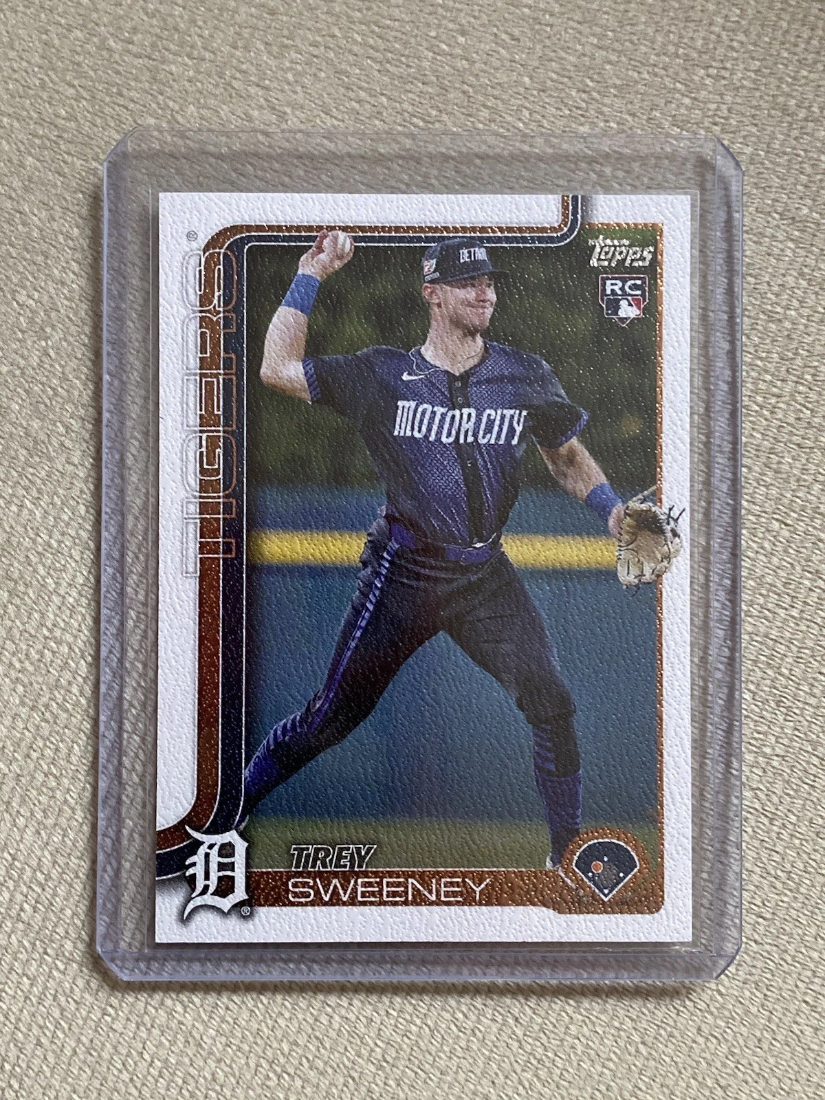 2025 Topps Series 1 Trey Sweeney CANVAS PARALLEL (RC) /50- PLAYER NUMBER MATCH