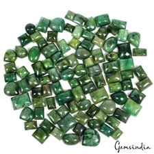 930 Ct 97 Pc Natural Green Emerald Brazilian Mix Cabochon Loose Gems for Jewelry