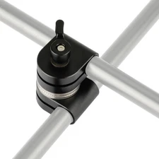 15mm Dual Rod Holder Clamp with M6 ARRI Rosette Connector for Monitor/LED light