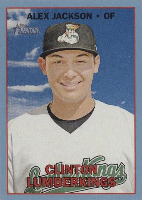 2016 Topps Heritage Minor League Edition - Alex Jackson #19 Blue /99 ...