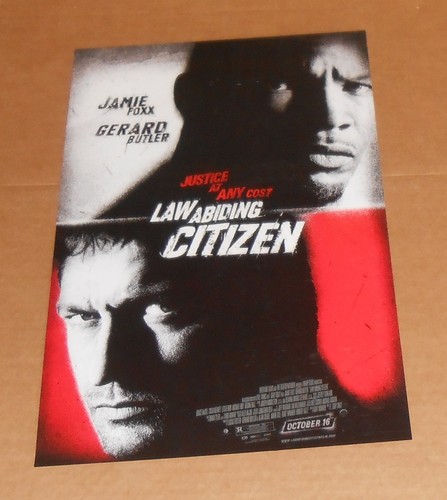 Law Abiding Citizen Movie Poster Original 17x11 Jamie Foxx Gerard Butler