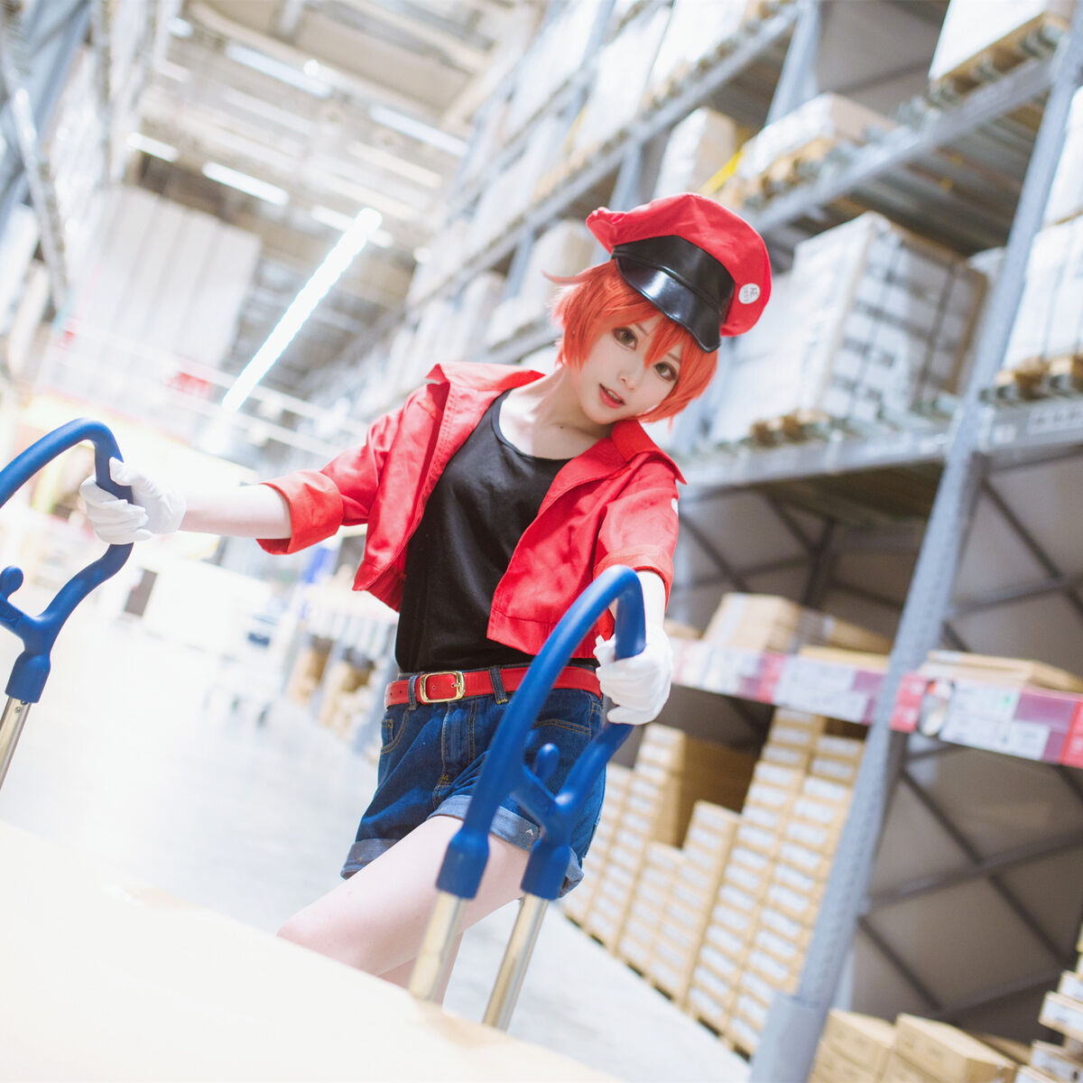 Cells At Work / Hataraku Saibou Anime Cosplay Costume Red Blood