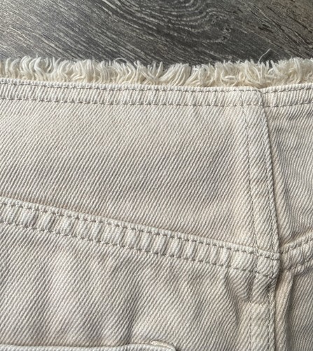 H&M Maxi Denim Skirt Cotton Cream Off White Long On Trend 14 16 44 New - Picture 20 of 24