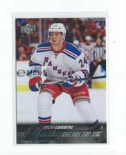 2015-16 Upper Deck #234 Oscar Lindberg YG RC Rookie Rangers