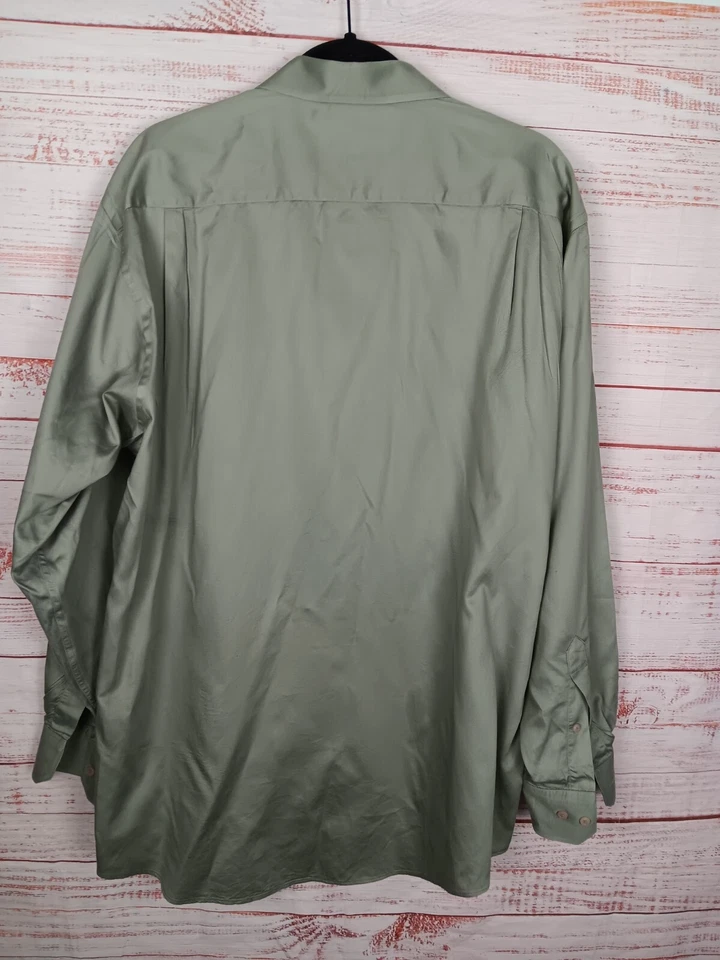 Camisa de vestir Daniel gris para hombre 16,5 34/35 100 % algodón gris manga larga  Foto 2 de 4