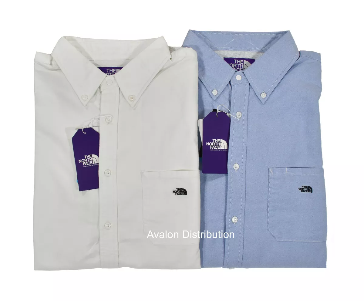 Men's The North Face Purple Label Nanamica Cotton Polyester Oxford Shirt New