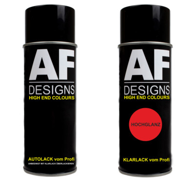 Lackspray Set Klarlack FÜR KUHN Rot Lack Spraydose Landmaschine Traktor