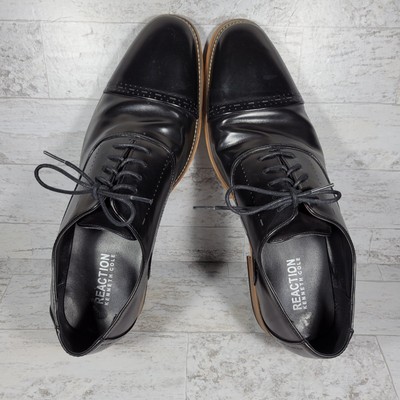 Kenneth Cole Reaction Mens Bradley Lace Up Black Dress Shoe 