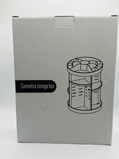 360  Rotating Black Makeup Organizer: Adjustable Layers for Bathroom  Dresser